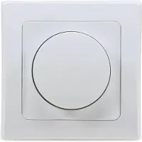 Chilitec DELPHI Dimmer für LED Lampen 250V/ 3-60W inkl. Rahmen UP weiß