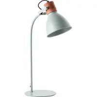 Brilliant moderne Tischleuchte Erena in hellgrün | schwenkbarer Kopf | Metall/Holz | 1x E27 max. 40 W | Höhe 52cm