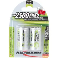 Ansmann Akku C 2500mAh Baby NiMH 1,2V – 1000x wiederaufladbar (2 Stück)