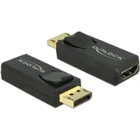 DeLOCK 65573, Displayport 1.2, HDMI, Schwarz