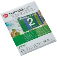 GBC A4 Selbstklebende Laminierfolien 2x75 Mikron 216x303 Mm 25 Einheiten