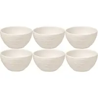 Villeroy & Boch Dipschale "Dipschälchen Manufacture Rock Ø 7,7 cm 6er Set weiß" 6 tlg.