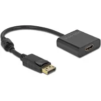 DeLOCK Adapter DisplayPort 1.2 Stecker zu HDMI Buchse 4K Aktiv schwarz