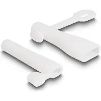 DeLOCK Staubschutz für USB Typ-A Stecker und Apple Lightning Stecker Set 2 Stück weiß, Weiß, Silikon, 2 Stück(e), China