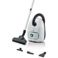 Bosch Bodenstaubsauger BGD41HYG Weiss PowerProtect System mit Fugendüse Möbelbürste Polsterbürste Teleskoprohr