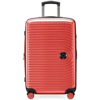 Hauptstadtkoffer - Mitte - Mittelgroßer Koffer Trolley Hartschalenkoffer, Check-In Gepäck mit XL Erweiterung, Dopperollen, TSA-Schloss, 68 cm, 88 L,Korall