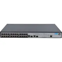 HP Hewlett Packard Enterprise 1910-24-PoE+, gemanaged, L3, Fast Ethernet (10/100), Power over Ethernet (PoE), Rack-Einbau, 1U