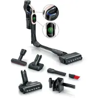 Bosch Akku-Stielstaubsauger "Unlimited 10 BKS1041RHF, MicroClean Technology, Display, Knickrohr", HEPA-Filtersystem, 10 Jahre Motorgarantie, LED-Licht, powder rose
