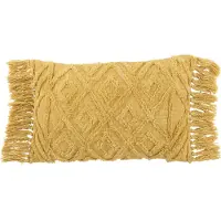 J-Line Kissen in Senf - (L)78 x (B)40 cm - onesize
