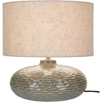 House Nordic | Tischlampe Oldham Grün Keramik 36x36x44 cm | NADUVI