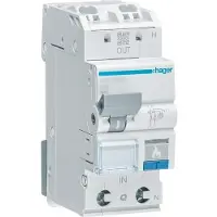 Hager Fehlerlichtbogen-Schutzeinrichtung AFDD mit LS-Schalter 1P+N 6kA C-20A 2M, 230 - 230 V