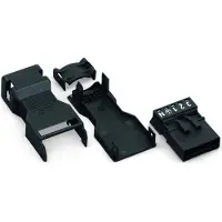 Wago Stecker mit Zugentlastungsgehäuse , 5-polig, schwarz, 1,5mm²