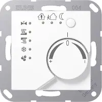 JUNG A2178TSWW KNX Stetigregler mit integrierter Tasterschnittstelle 4fach, Thermoplast, Serie AS/A, alpinweiß A 2178 TS WW