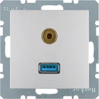 Berker BERK USB/3,5mm Audio Steckdose