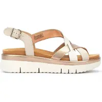 Pikolinos für Damen. W4N-0650C1 Mehrfarbige Palma Ledersandalen -Höhe 4,5 cm Keil (39), 3 bis 5 cm, Schnalle, Lässig