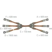 Dehn VQ7PF5A Erdungs- und Kurzschließseil 5-polig 16mm2 mit aufgepressten Kabelschuhen EKV5+0 16 G VQ7PF5A EKV5016GVQ7PF5A