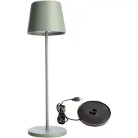 Deko-light LED Akkuleuchte Canis 3,5W 270lm 2200/3000K Graugrün Dimmbar IP65 3.7 V/DC