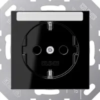 JUNG Steckdose 1f sw glz A UP IP20 BSF ZP A1520BFNASW