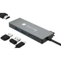 Techly Iusb32c-hub4hpd Hub One Size