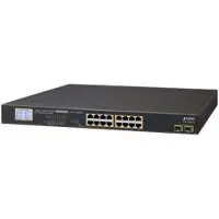 Planet GSW-1820VHP - Unmanaged - Gigabit Ethernet (10/100/1000) - Vollduplex - Power over Ethernet (PoE) - Rack-Einbau - 1U