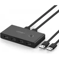 UGREEN USB 2x4 Sharing Switch Selector Black