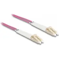 DeLOCK LWL Kabel LC Duplex zu LC Duplex Multimode OM4 winkelbar 3 m, 3 m, OM4, LC, LC