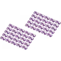 Digitus Farbclips für Patchkabel - Violett, Farbcodierungsclip, Violett, Polyvinylchlorid (PVC), Cat5e/6, 100 Stück(e), 100 mm