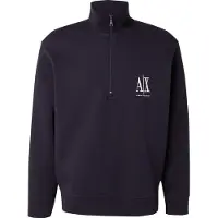 Armani Exchange Sweatshirt "Sweatshirt 1er Pack", Herren, Gr. M, blau (dunkelblau), Obermaterial: 79% Baumwolle CO. 17% Polyester PES. 4% Elasthan EL., Sweatshirts Sweatshirt
