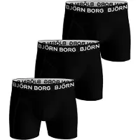 Björn Borg Boxershort Cotton Stretch Boxershort 3 Multipack 1 Herren Black (3er-Pack)-M