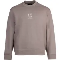 Armani Exchange für Herren. XM000368AF10818U6107 Graues Sweatshirt mit Rundhalsausschnitt (S), Lässig, Sportlich, Baumwolle, Multisport