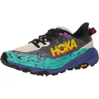 Hoka One One - Traillaufschuhe &ndash; Damen / Frauen &ndash; Speedgoat 6 - Speedgoat 6 W Oatmeal/Mountain Iris für Damen - Größe 36 - Beige