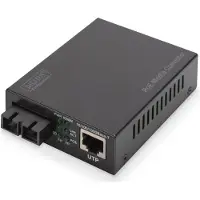Digitus PoE Media Converter Singlemode 10/100/1000Base-T to 1000Base-LX Incl. PSU 30W SC connector Up to...