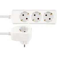REV 0012312114, 2 m, Drinnen, 1,5 mm², Weiß, 4 AC-Ausgänge, 230 V