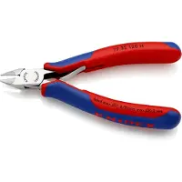 Knipex 77 32 120 H Elektronik-Seitenschneider mit eingesetzter Hartmetallschneide mit Mehrkomponenten-Hüllen 120 mm