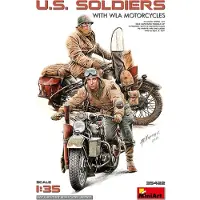 Other 1:35 U.S. Soldaten m. WLA Motorrädern