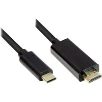 GOOD CONNECTIONS Adapterkabel USB-C an HDMI 2.0 schw. 3m