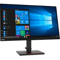 Lenovo ThinkVision T27q-20, 68,6 cm (27"), 2560 x 1440 Pixel, Quad HD, LCD, 6 ms, Schwarz