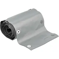 DeLOCK Kabelschlauch 2 m x 30 mm, Knopfverschluss Grau