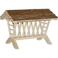 Kerbl Heuraufe Natur 45x32x33 cm Holz