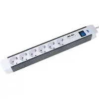 As Schwabe as-Schwabe 6-fach Schuko Steckdosenleiste 2 USB Ports Schalter 1.5m Kabel Schukostecker