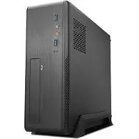 TooQ TQC-3006DU3C, Desktop, PC, Schwarz, micro ATX, Mini-ITX, SGCC, Heimbüro