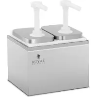 Royal Catering Saucenspender - 2 Pumpen - 2 x 2 L