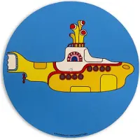 Crosley Turntable Slipmat The Beatles Yellow Submarine Blau