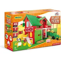 Huismerk 25450 Spielhaus Farm mit Traktor und Figuren