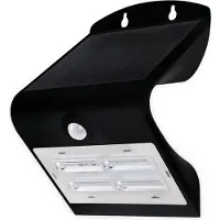Blulaxa Solar-LED Wandleuchte 48636 mit Sensor, 3,2 W, schwarz