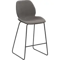 Mayer Barstuhl Sitzmöbel mySOLO 1176 49 x 49 x 96 cm Stahl schwarz/anthrazit + schwarz 1176-K3-524