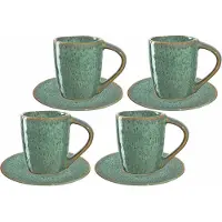 Leonardo MATERA Espresso Set grün 8-teilig