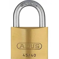 ABUS Vorhängeschloss 45/40 aus Messing - mit Präzisions-Stiftzylinder mit Pilzkopfstiften - 05098 -