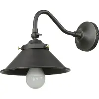 Licht-Erlebnisse Wandlampe innen verstellbar aus Messing H: 18 cm E27 Wandleuchte Küche Wohnzimmer Arbeitszimmer