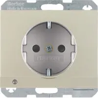 Berker 41097004 Einsatz Steckdose mit LED-Orientierungslicht K5 edelstahl